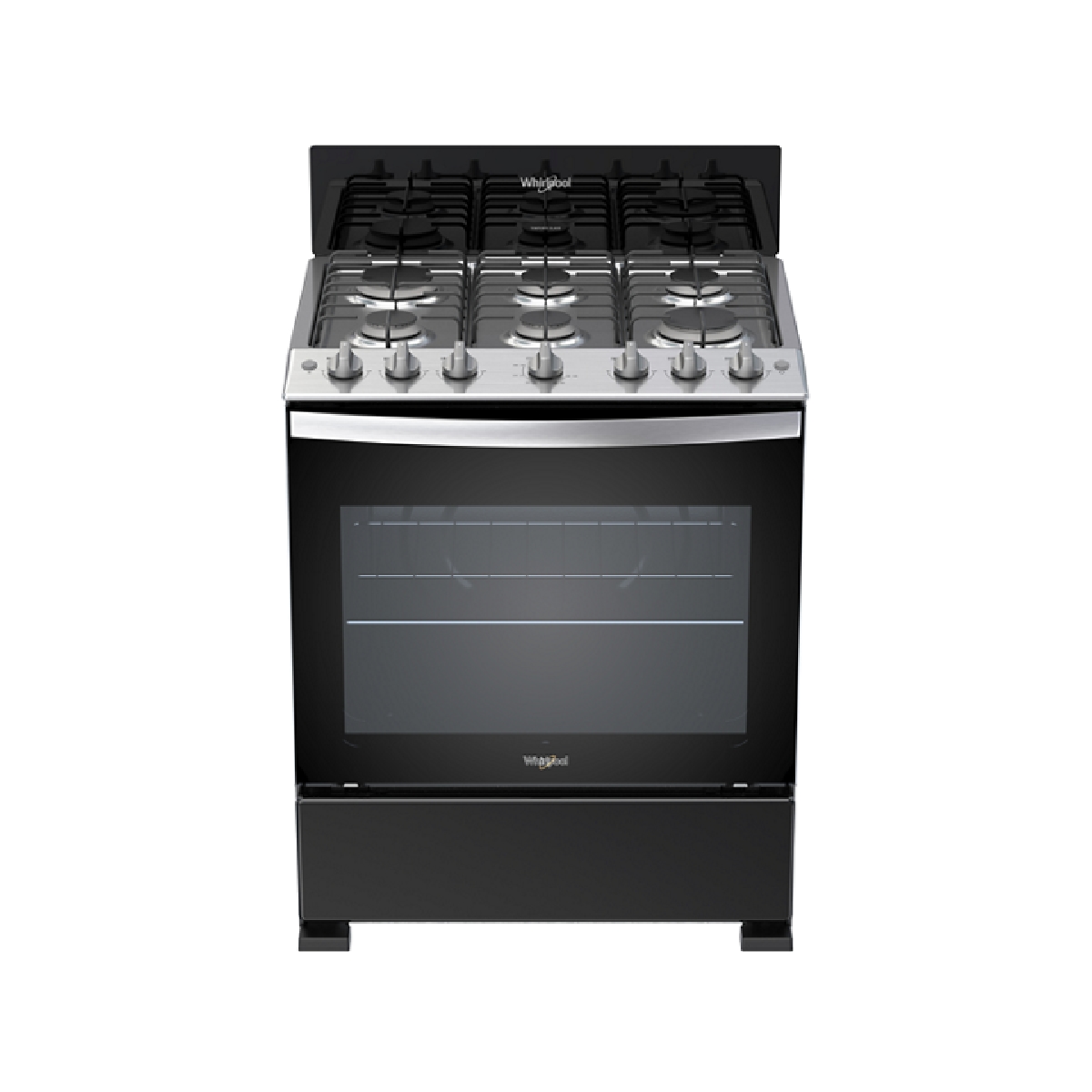 Cocina A Gas De 30 Pulgadas Color Negro Whirlpool