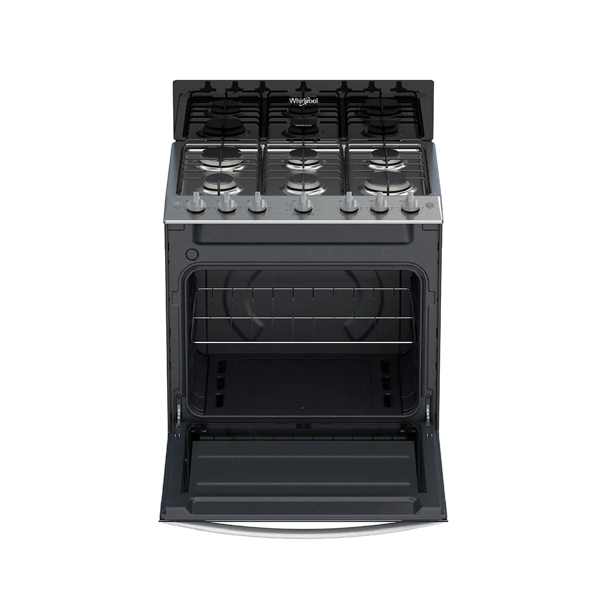 Cocina A Gas De 30 Pulgadas Color Negro Whirlpool - Miniatura 2