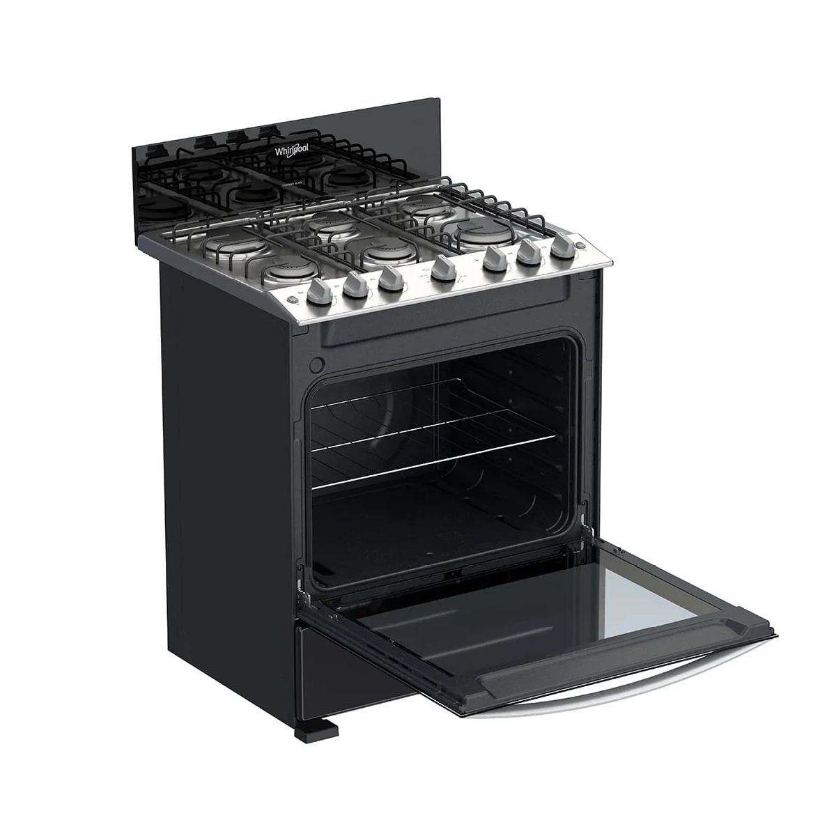 Cocina A Gas De 30 Pulgadas Color Negro Whirlpool - Miniatura 3