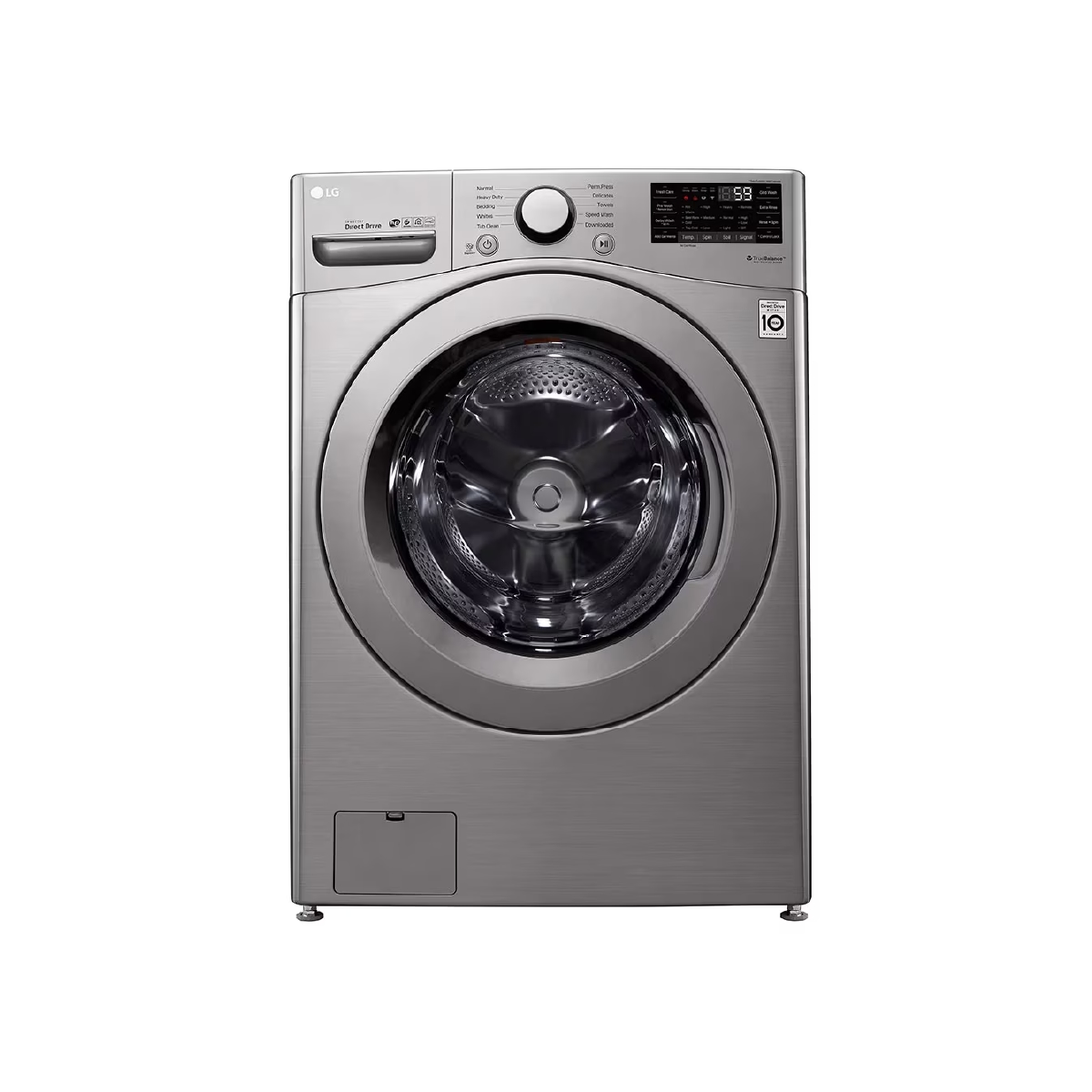 Lavadora Carga Frontal De 20 Kg Color Plata LG
