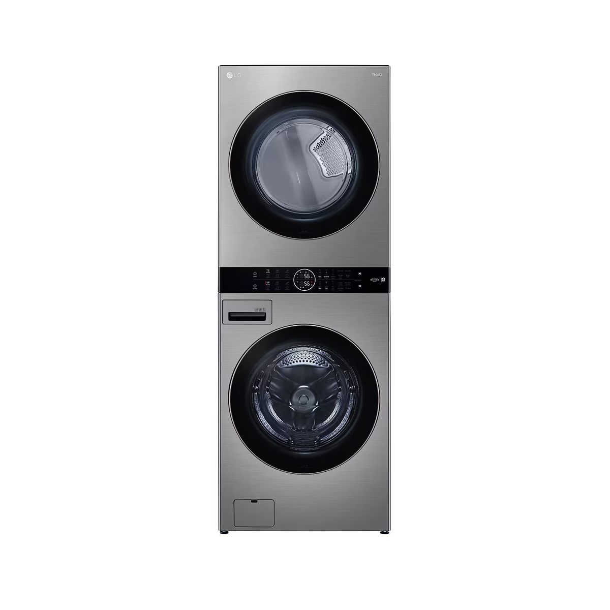 Centro De Lavado Carga Frontal 22 Kg Acero Inoxidable Color Gris LG