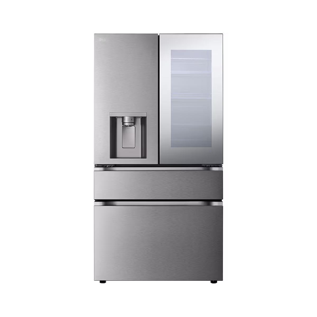 Nevera French Door InstaView 29 Pies Con Dispensador color Gris LG