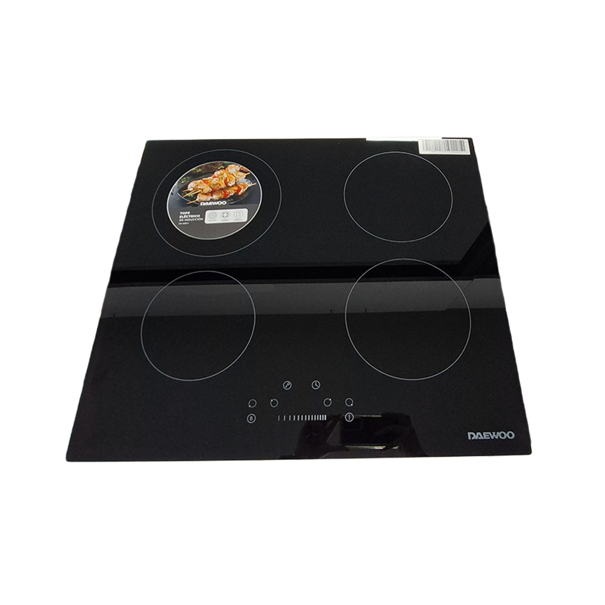 Tope Eléctrico Inducción 60cm 4 Hornillas Color Negro Daewoo - Miniatura 2