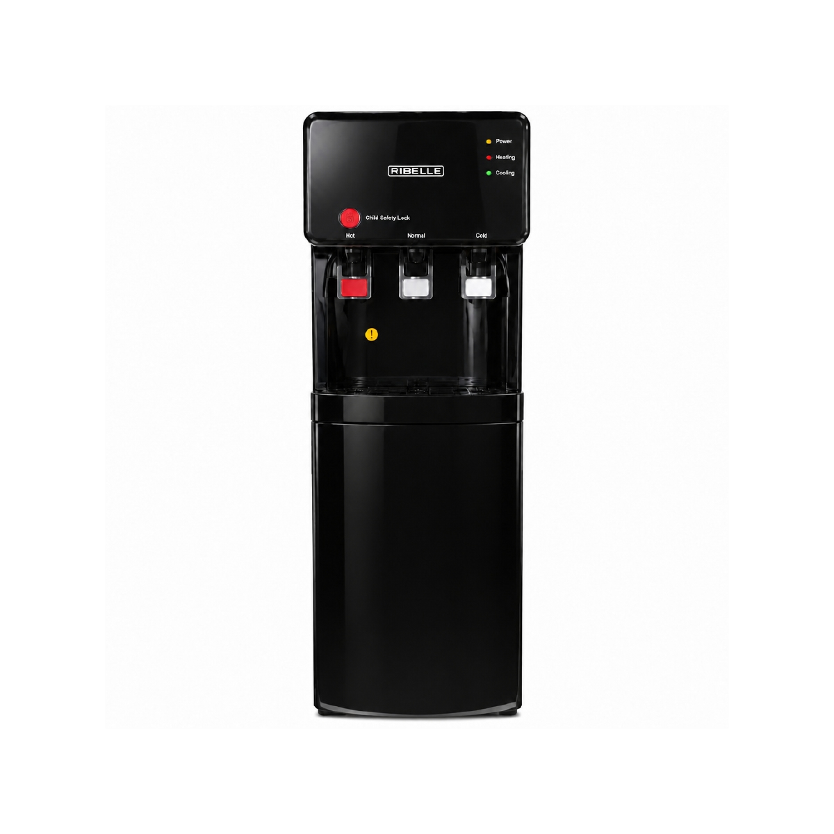 Dispensador de Agua con Nevera color Negro Ribelle