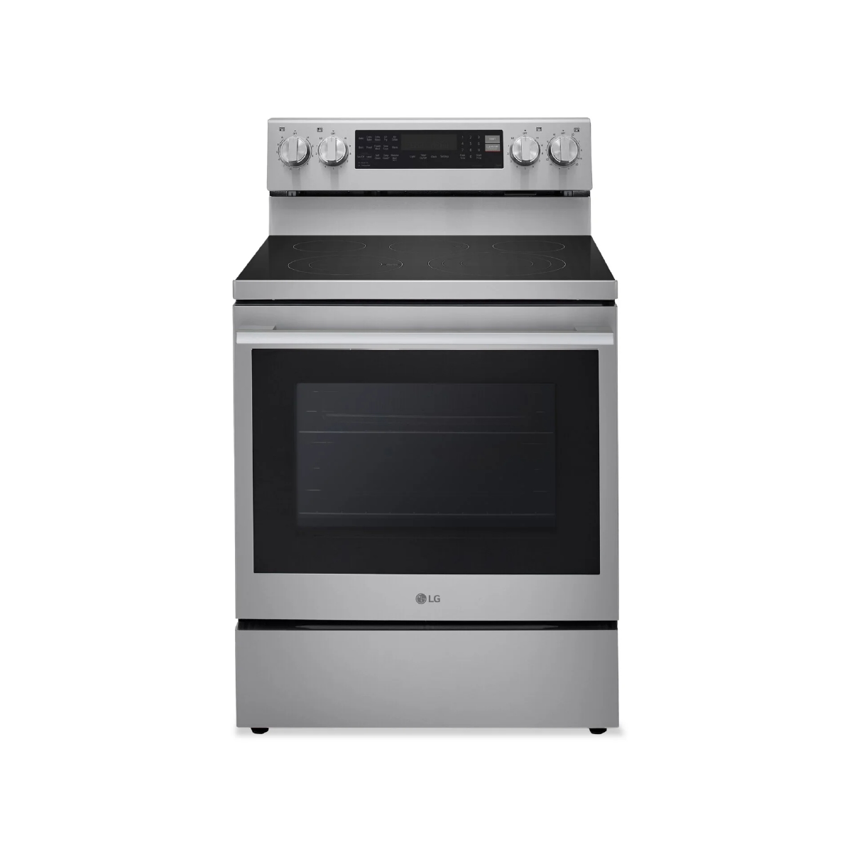 Cocina Electrica 30 Pulgadas 5 Hornillas PrintProof InstaView Acero Inoxidable LG