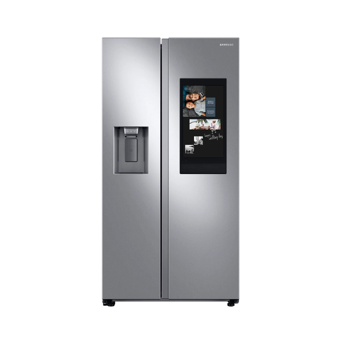 Nevera Side By Side 22 Pies con Dispensador Family Hub de Acero Inoxidable Samsung