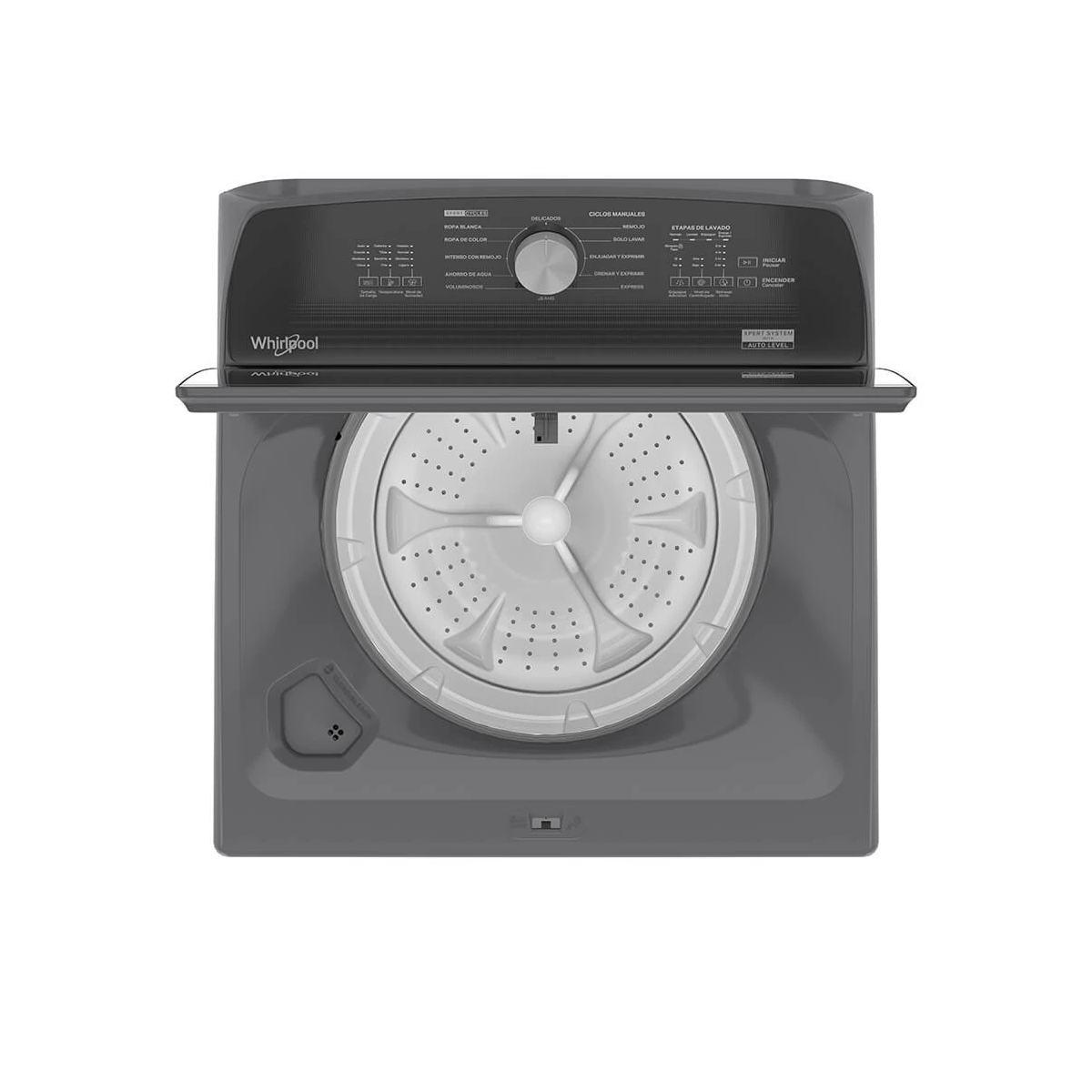 Lavadora Automática Carga Superior Gris 24 Kg Whirlpool - Miniatura 3