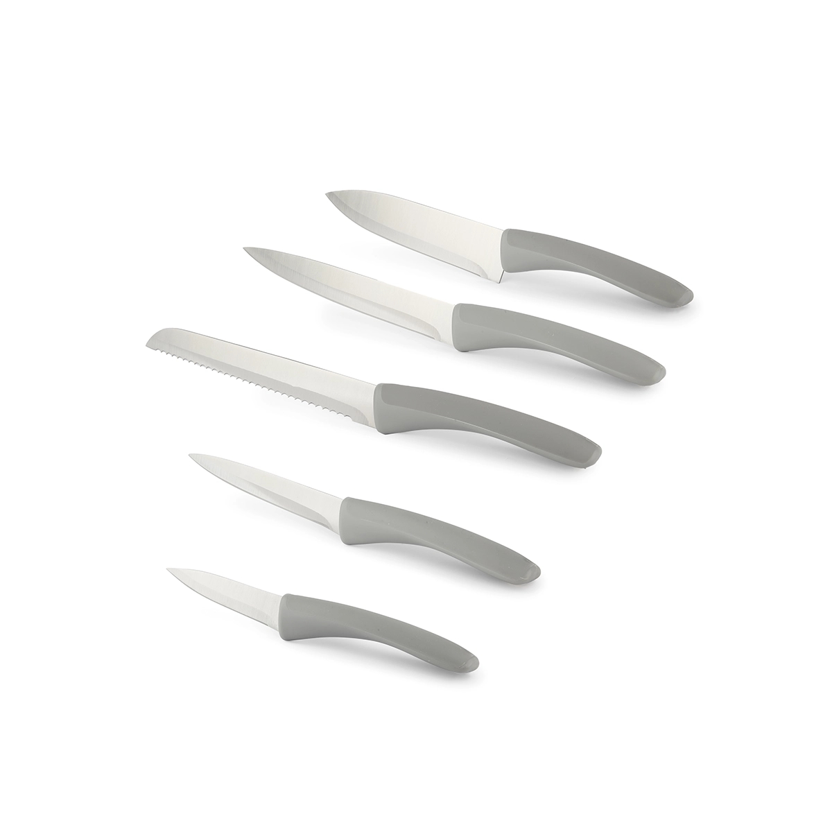 Juego De Cuchillos 5 Piezas Color Gris Bremen