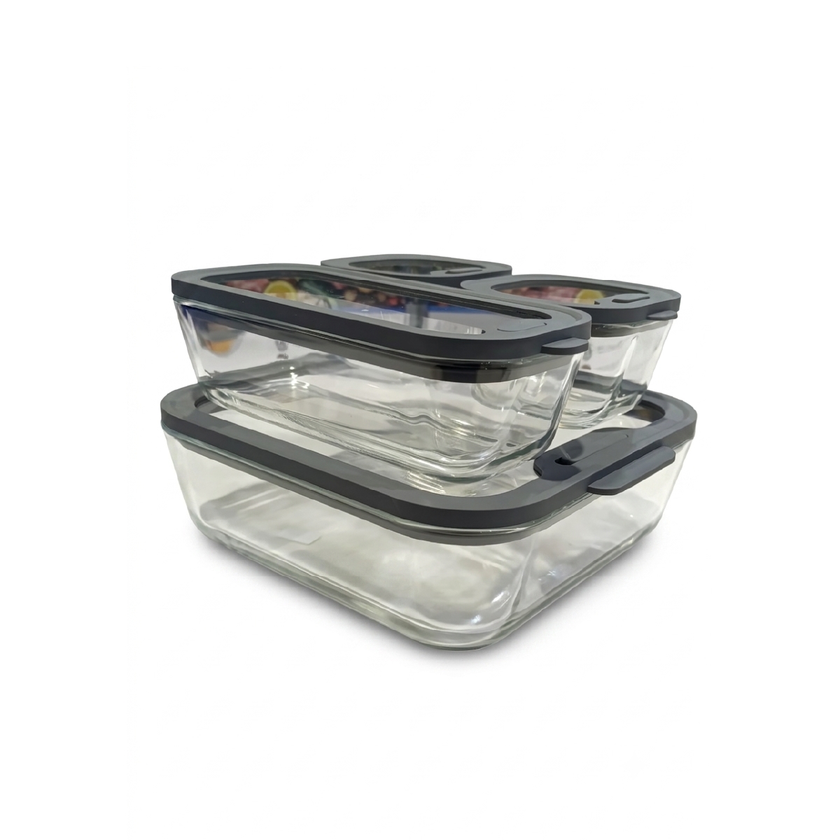 Juego de Recipientes de Vidrio con Tapa 4 Piezas Hamilton Beach