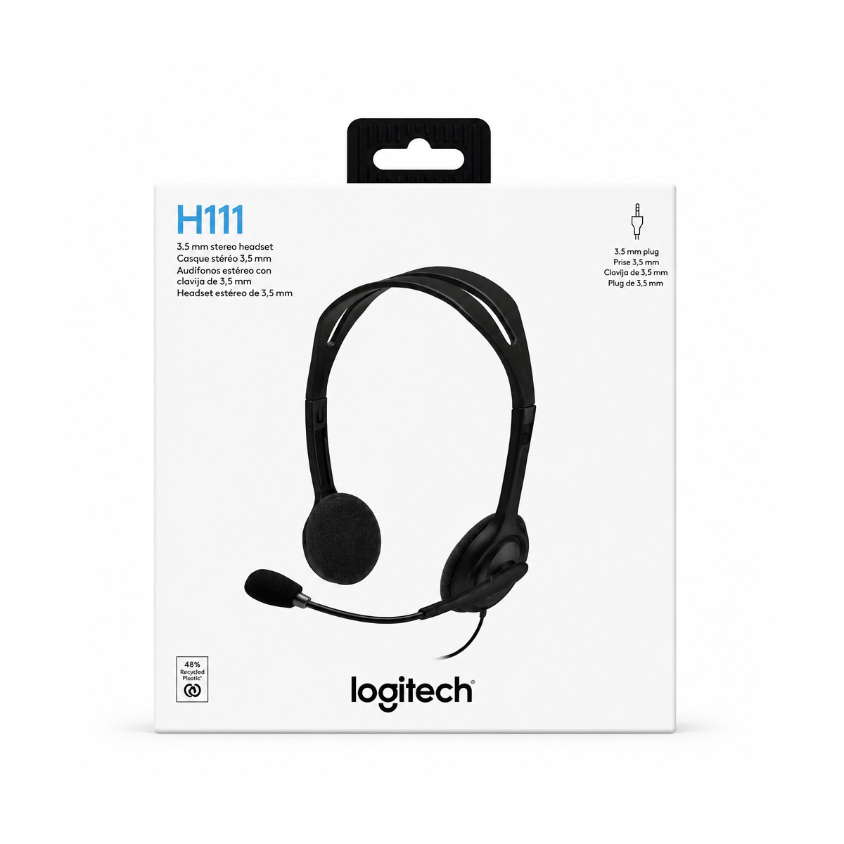 Audífonos Con Micrófono color Negro Logitech - Miniatura 2