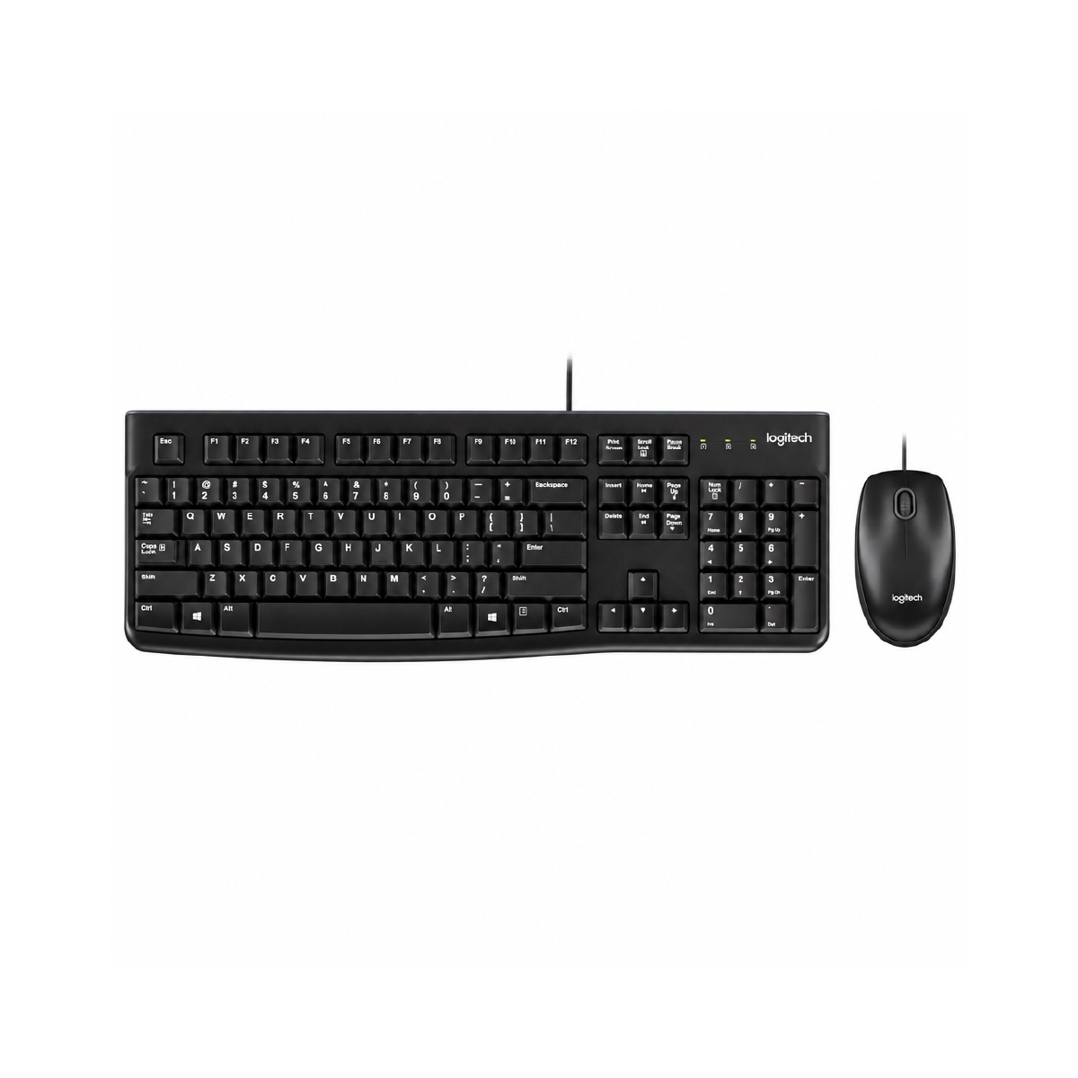 Kit de Teclado y Mouse Alámbrico Color Negro Logitech