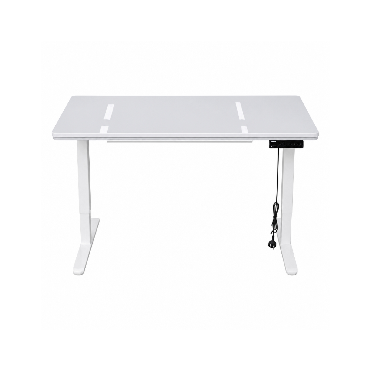 Escritorio Profesional Ajustable de Vidrio Color Blanco Destek