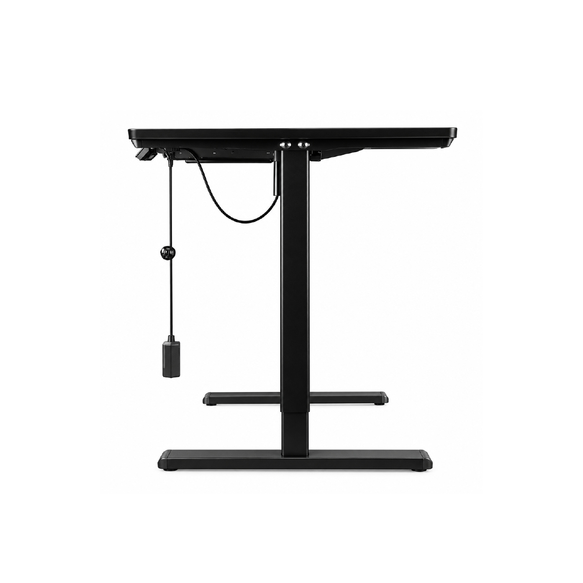 Escritorio Profesional Ajustable De Vidrio Color Negro Destek - Miniatura 3
