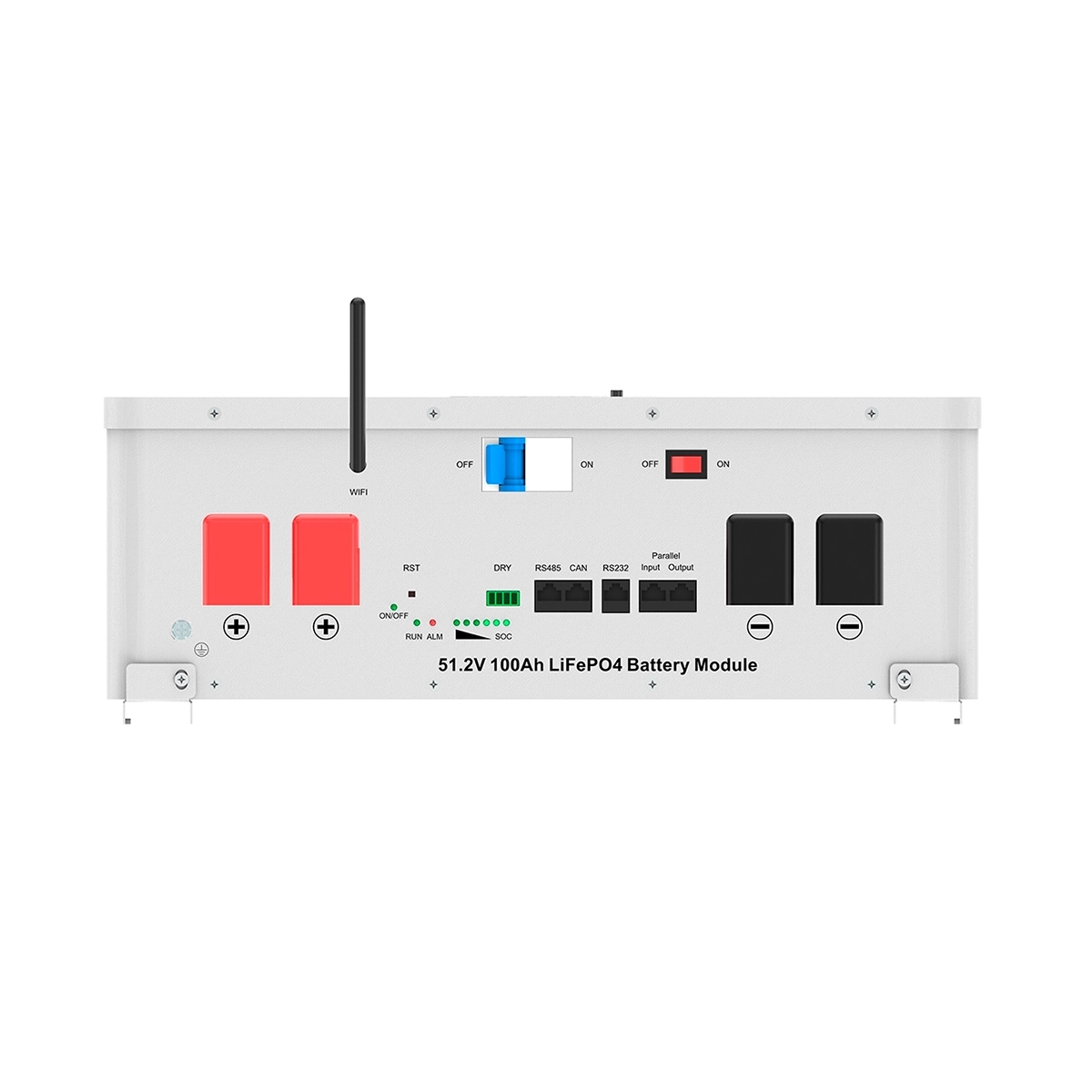 Batería Extra Litio 5.12kWh Para Respaldo Con Cable AWG4 color Negro Y Rojo DGK - Miniatura 4