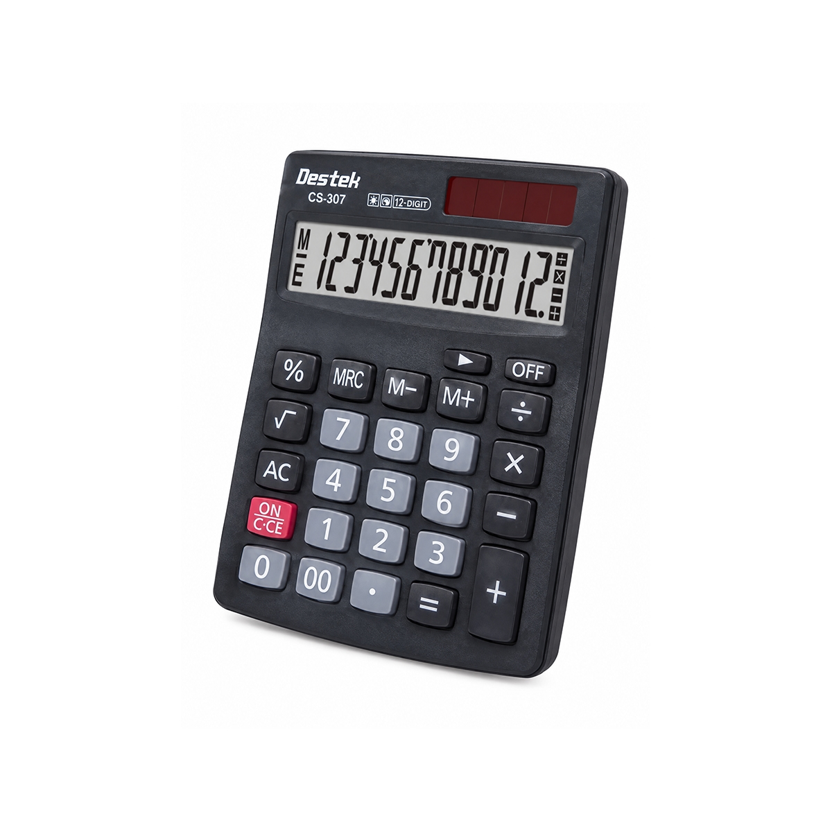 Calculadora Electronica 12 Digitos Color Gris Plomo Destek - Miniatura 2