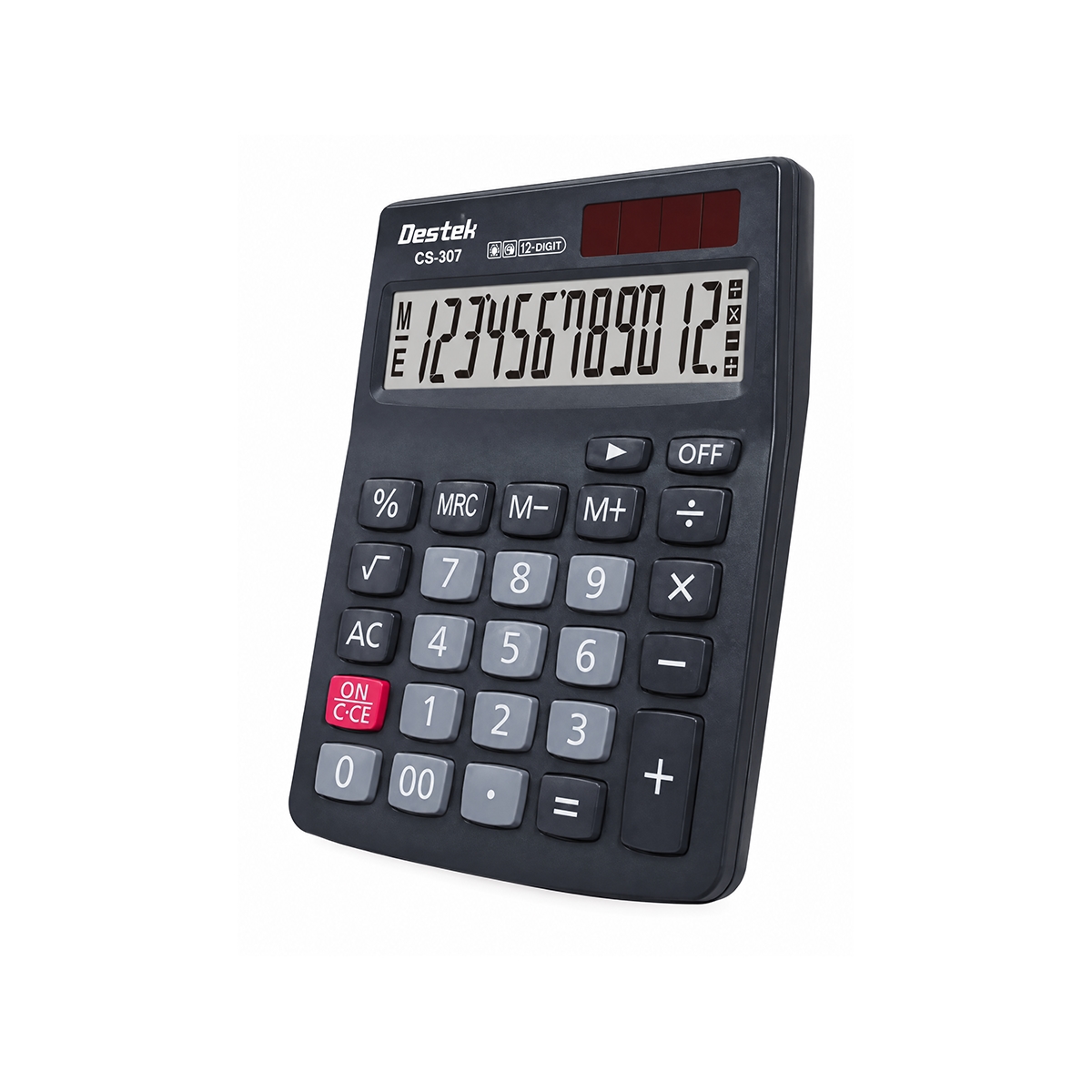 Calculadora Electronica 12 Digitos Color Gris Plomo Destek - Miniatura 3