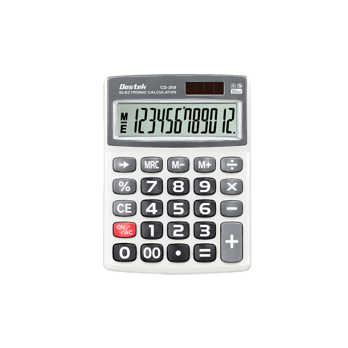 Calculadora Electronica 12 Digitos Color Plateado Destek