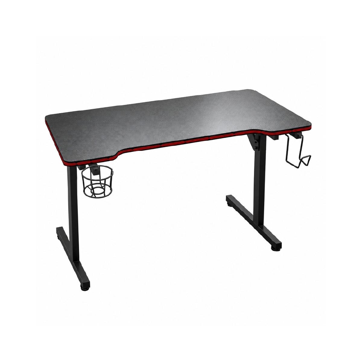 Escritorio Gaming En Forma De Z Color Negro Destek - Miniatura 3