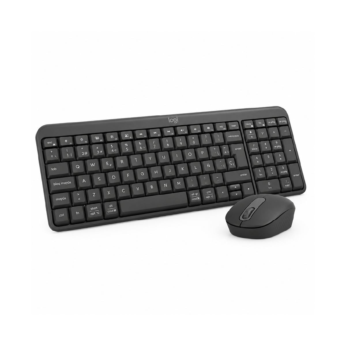 Kit De Teclado Y Mouse Inalámbrico Negro Logitech - Miniatura 2