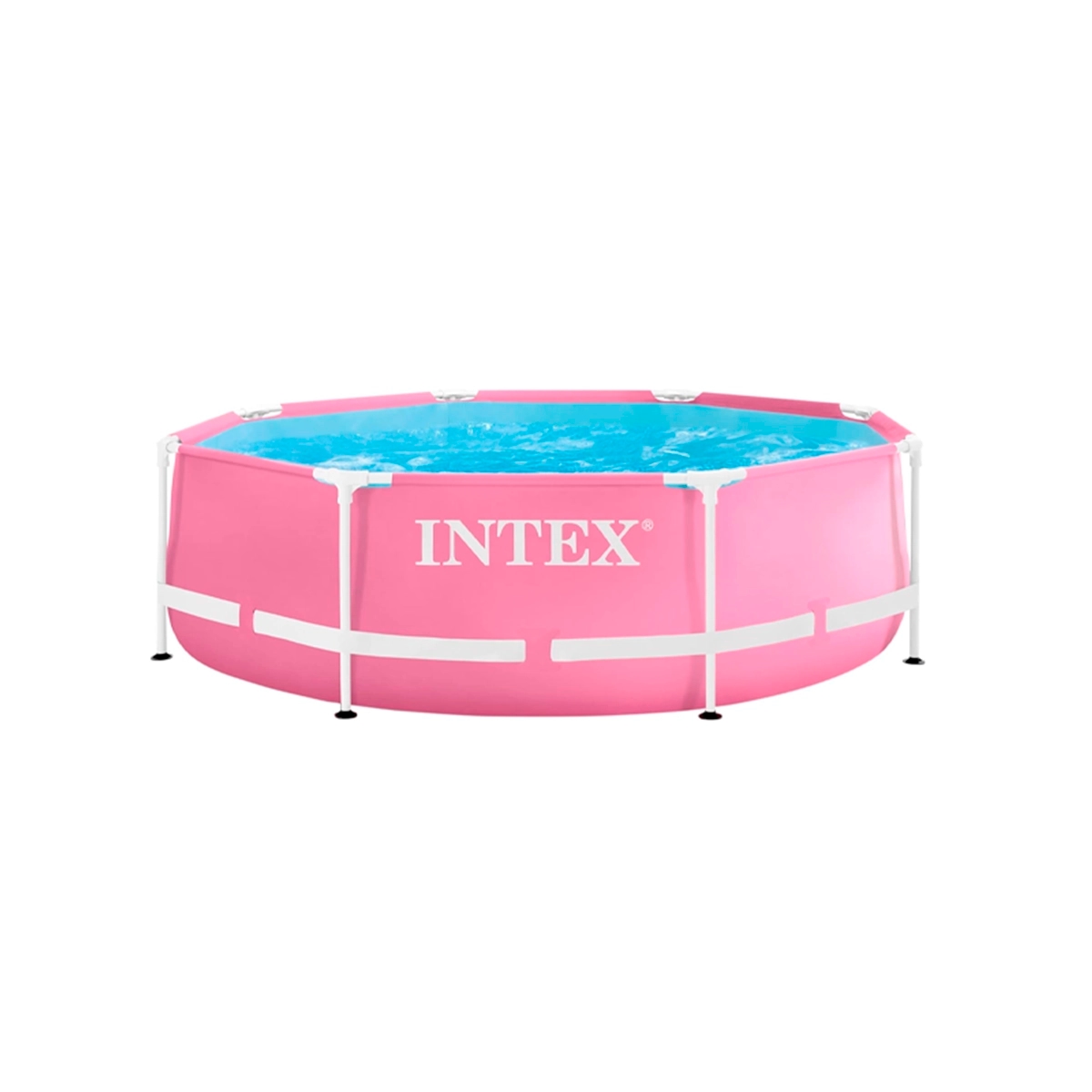 Piscina Redonda Estructural Color Rosa Intex