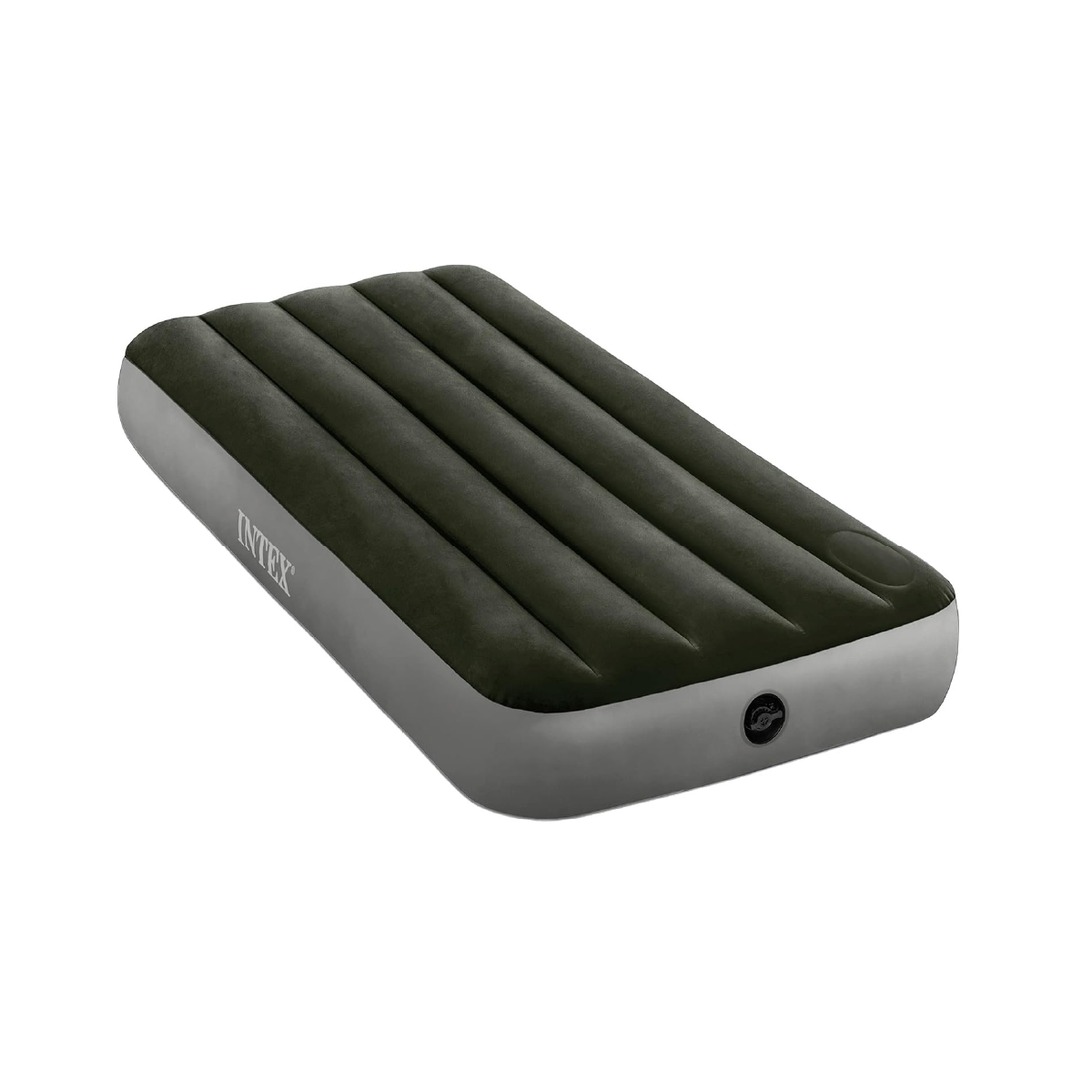 Colchón Inflable Individual con Inflador de Pie Integrado Gris Intex - Miniatura 2