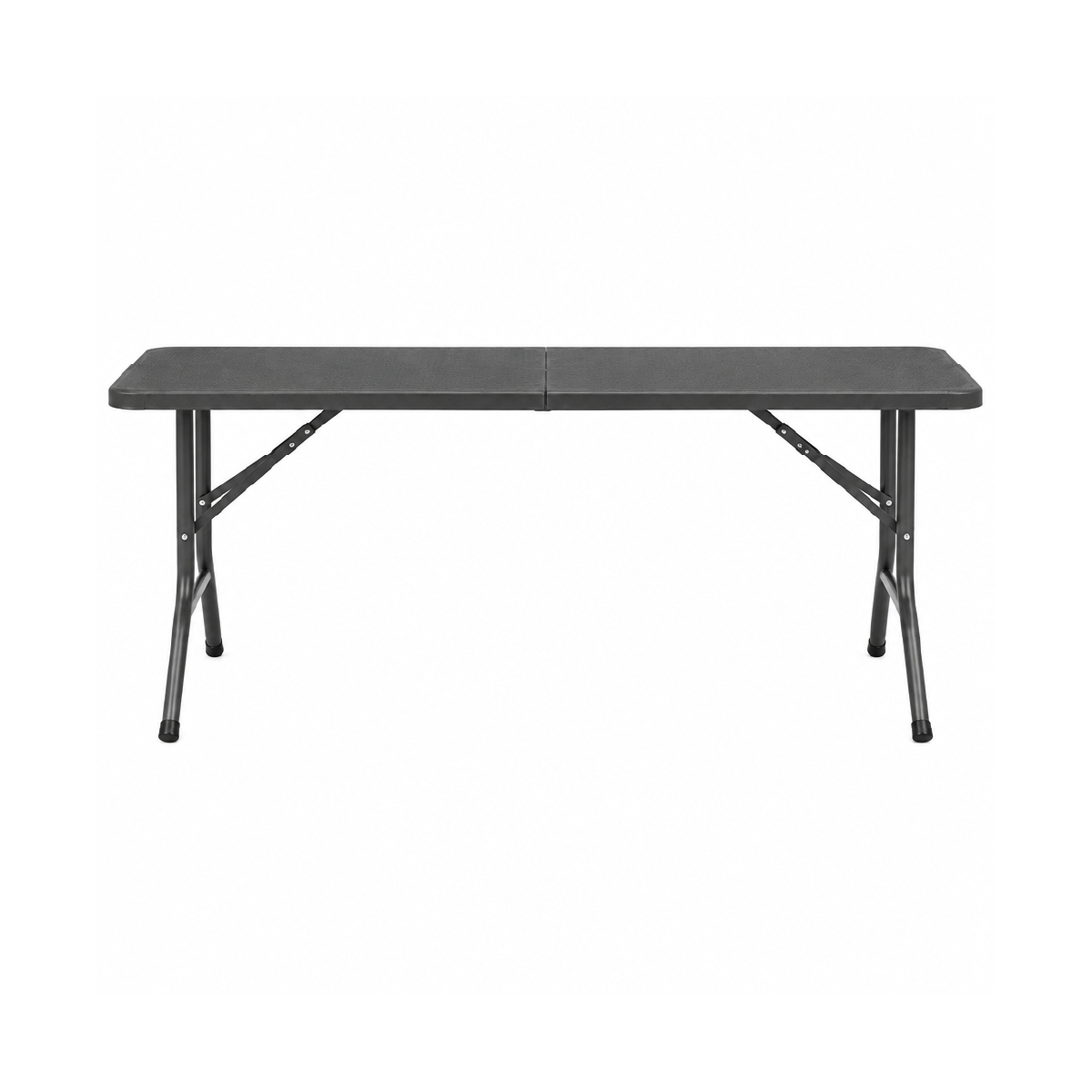 Mesa Rectangular Plegable Portátil De 1.83 Metros Color Negro Bika
