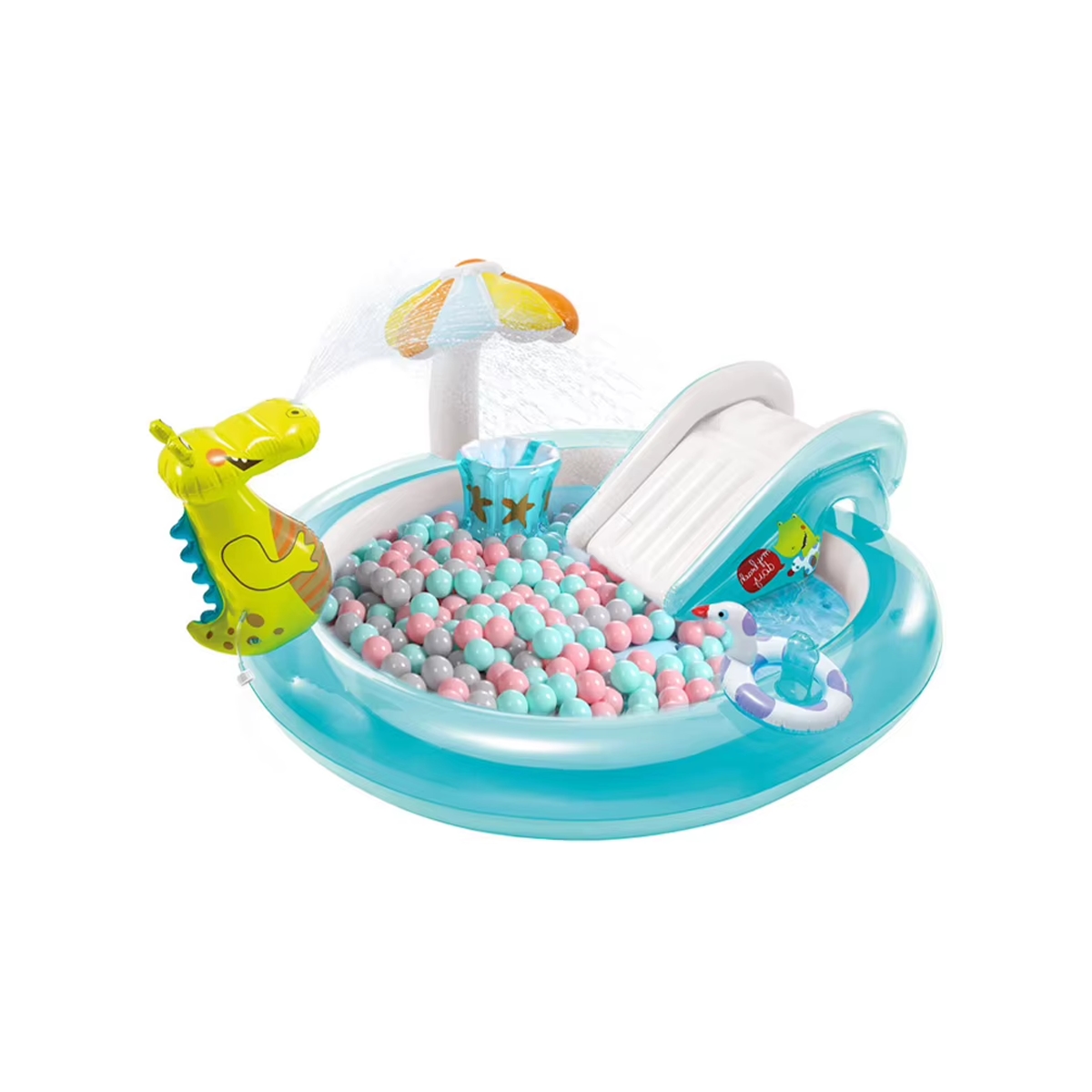 Centro De Juegos De Cocodrilo Inflable Con Tobogán Y Rociador De Agua Intex - Miniatura 2