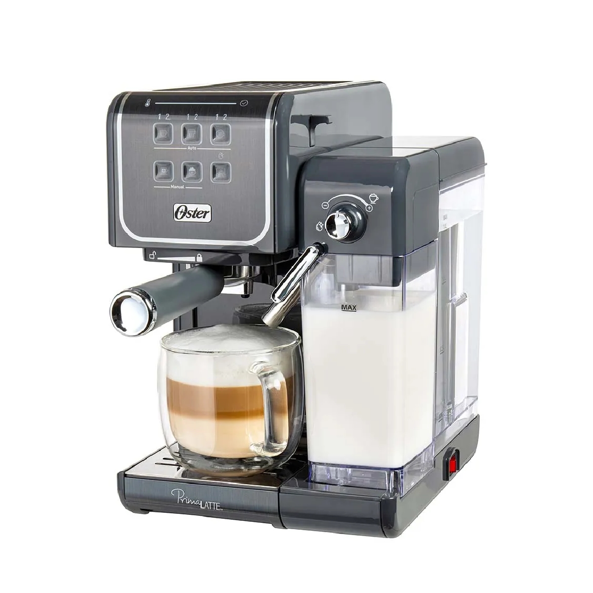 Cafetera Espresso y Cappuccino PrimaLatte en Acero Inoxidable Oster - Miniatura 2
