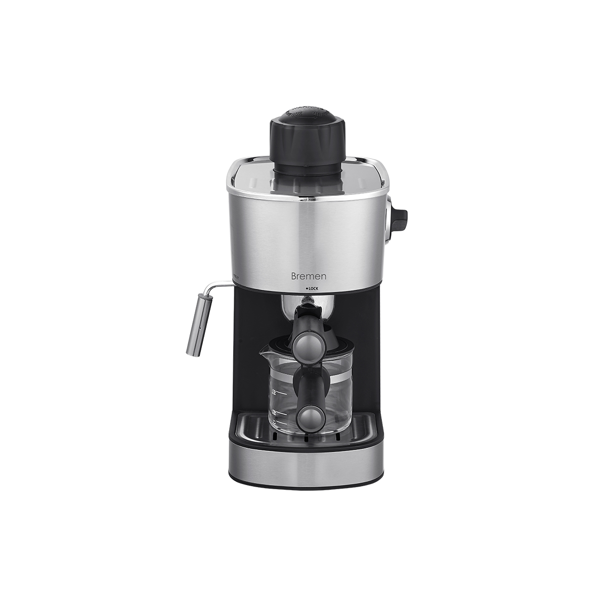 Cafetera Espresso 4 Tazas Color Plata Bremen