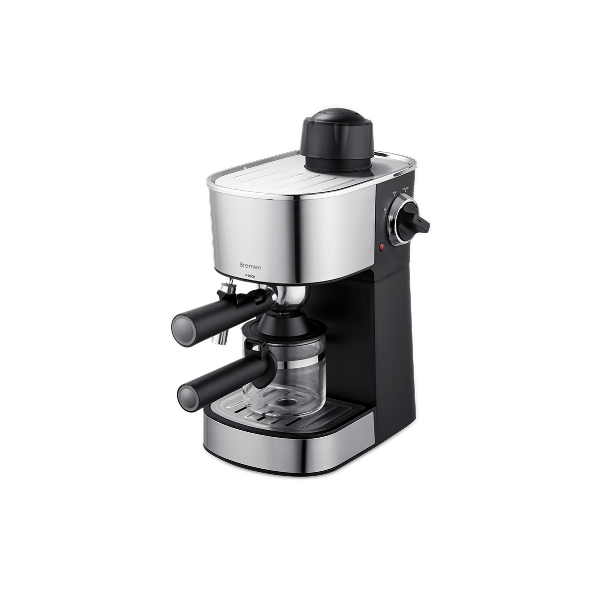Cafetera Espresso 4 Tazas Color Plata Bremen - Miniatura 2