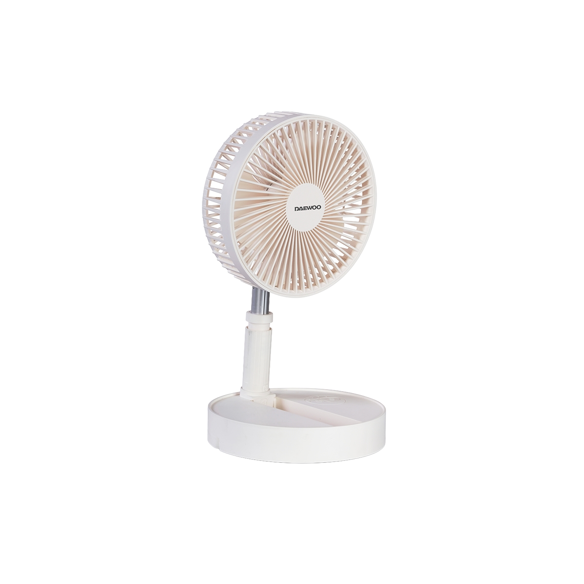 Ventilador Pedestal Plegable 7 Pulgadas Recargable Color Blanco Daewoo - Miniatura 2