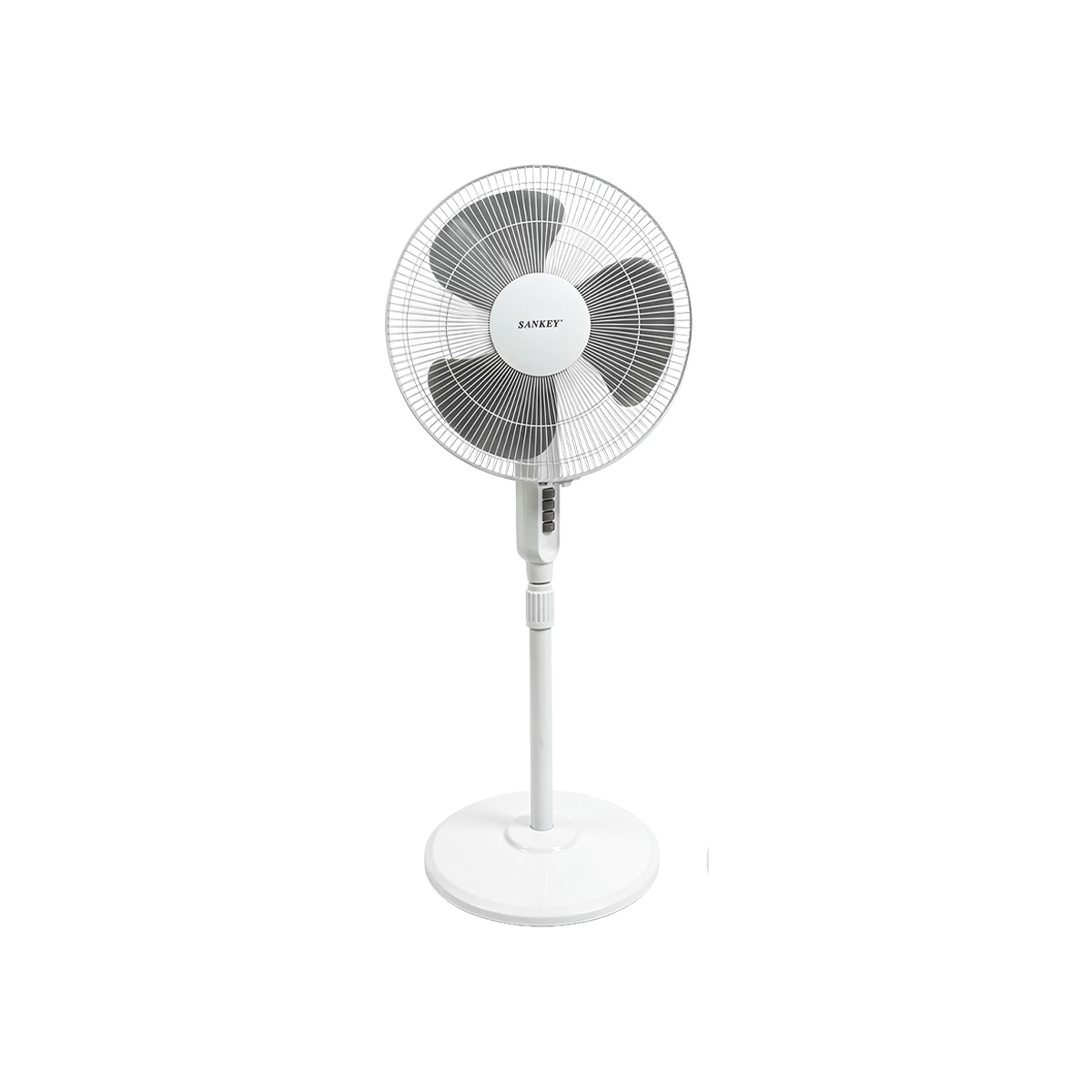 Ventilador De Pedestal 16 Pulgadas Color Blanco Sankey