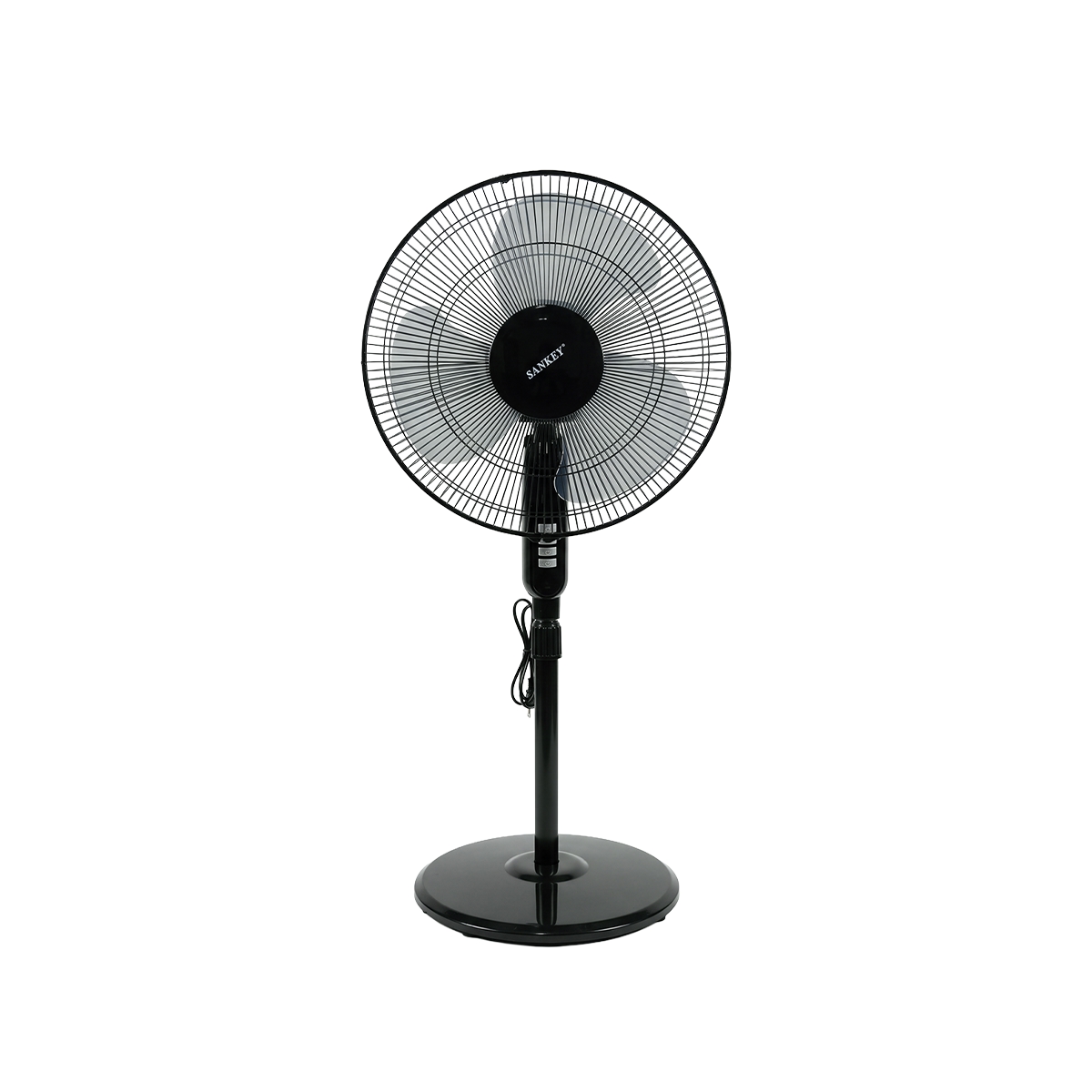 Ventilador De Pedestal 16 Pulgadas Color Negro Sankey