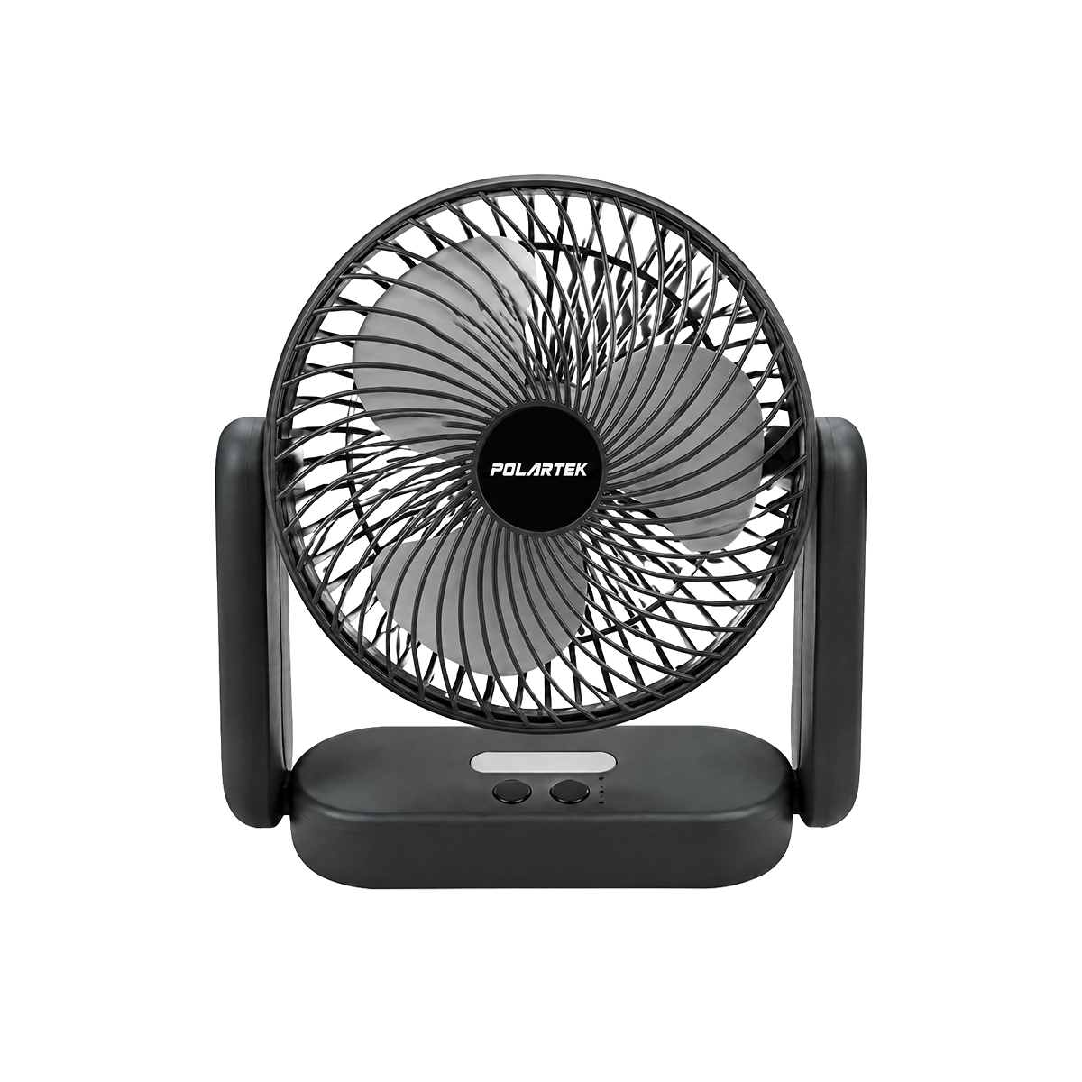 Ventilador Con Luz Recargable 6 Pulgadas Polartek