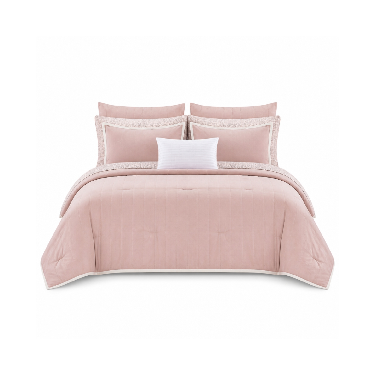 Edredón Reversible Queen 10 Piezas Beige Ella Elise