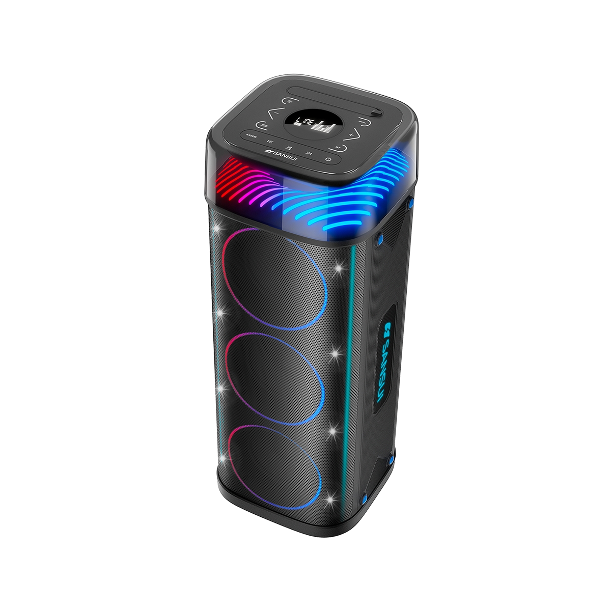 Corneta con Bluetooth 100W en Negro SANSUI - Miniatura 3