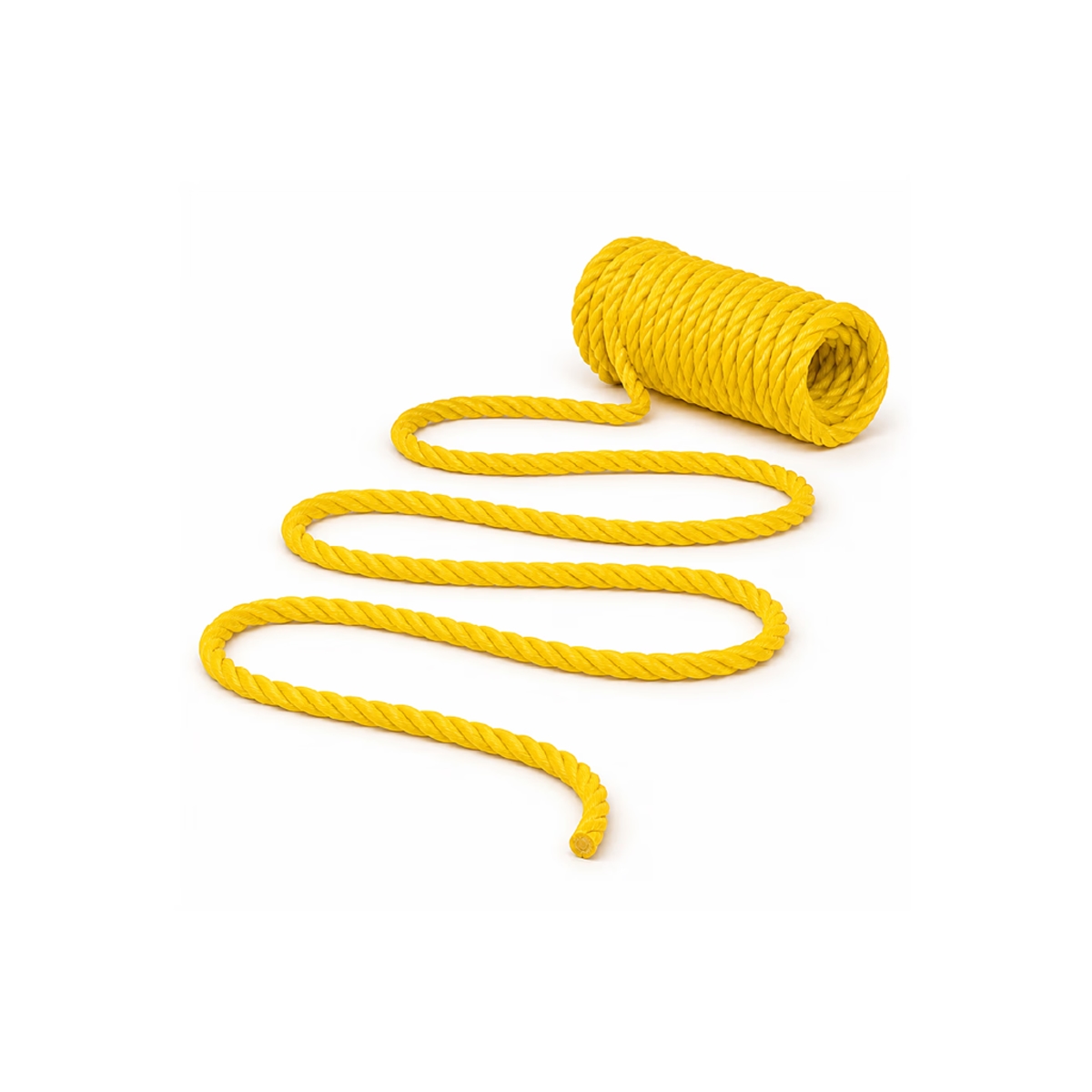 Mecate Polipropileno 5/16 Pulgadas Amarillo Trenzo - Miniatura 2