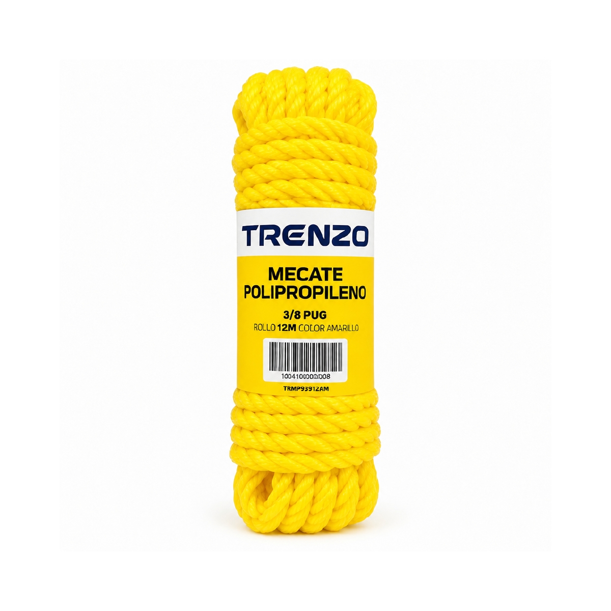Mecate De Polipropileno 3/8 Pulgadas Amarillo Trenzo