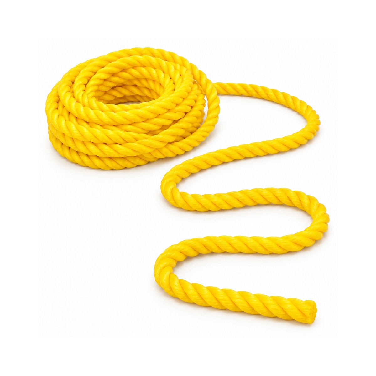 Mecate De Polipropileno 3/8 Pulgadas Amarillo Trenzo - Miniatura 3