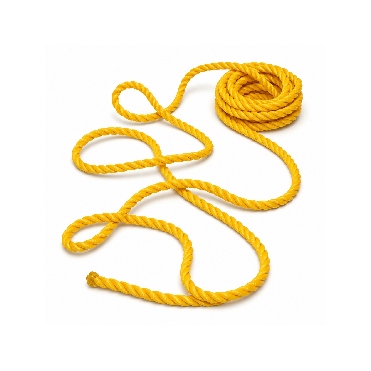 Mecate De Polipropileno De 1/2 Pulgadas Amarillo Trenzo - Miniatura 2