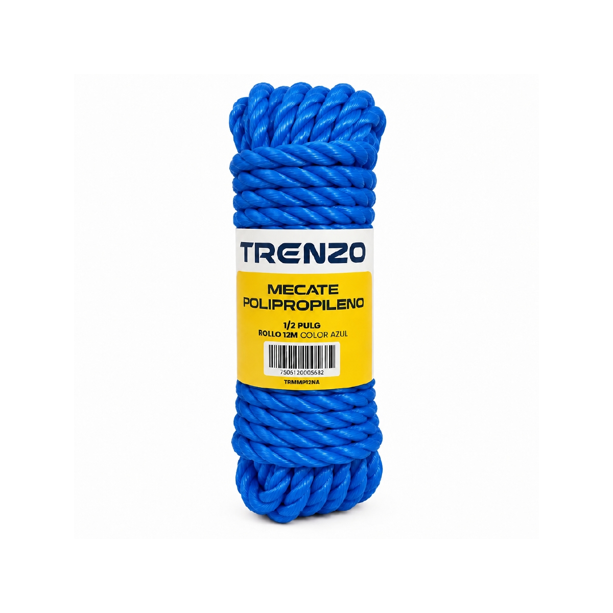 Mecate De Polipropileno De 1/2 Pulgadas Azul Trenzo