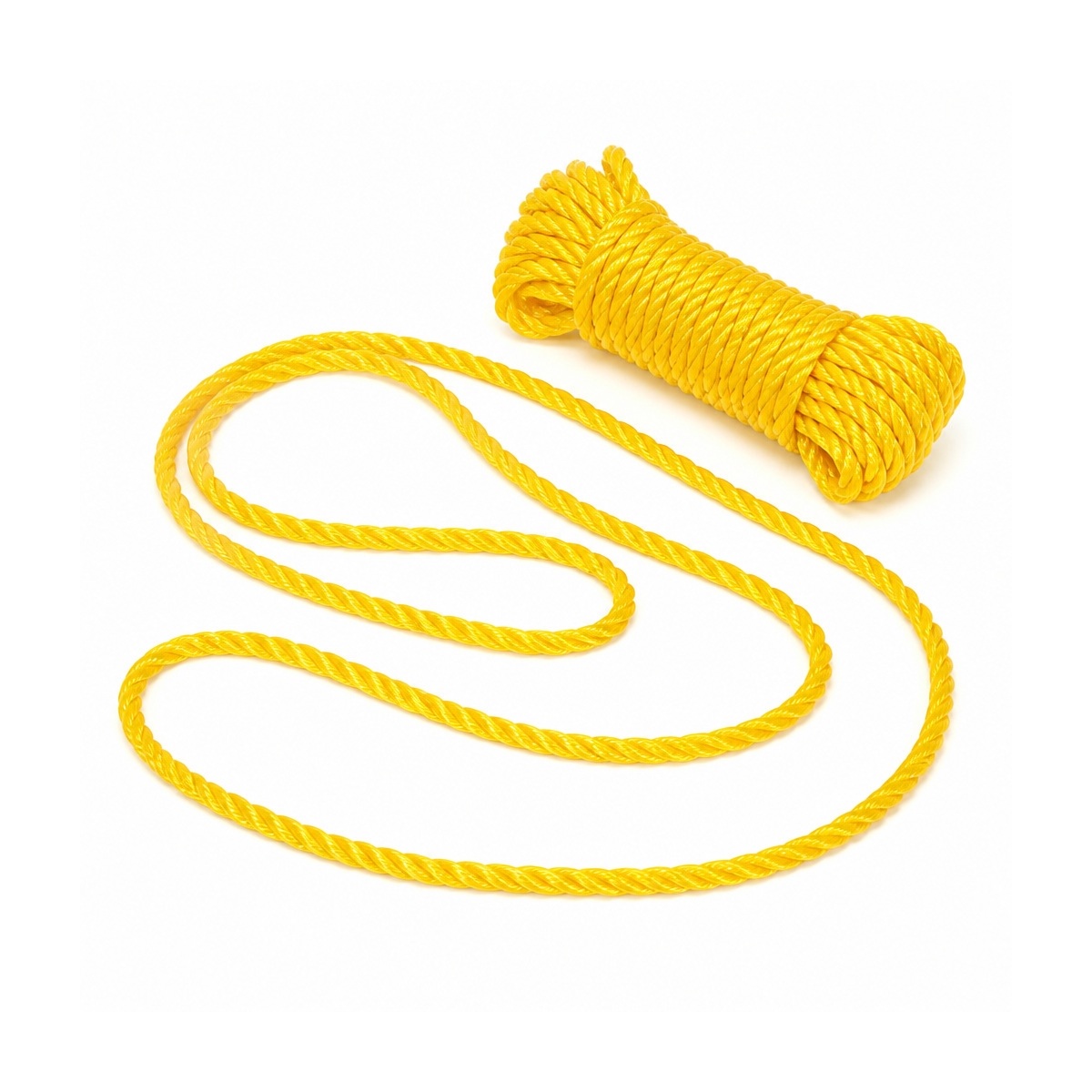 Mecate de Polipropileno 3/8 Pulgadas Amarillo Trenzo - Miniatura 3
