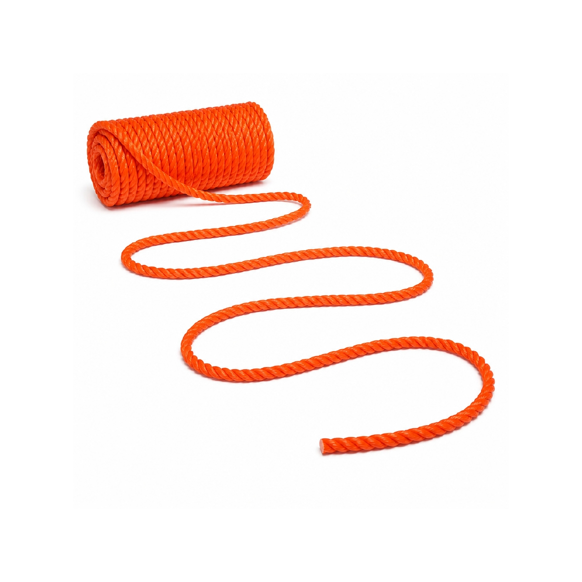 Mecate de Polipropileno de 3/8 Pulgadas Naranja Trenzo - Miniatura 3