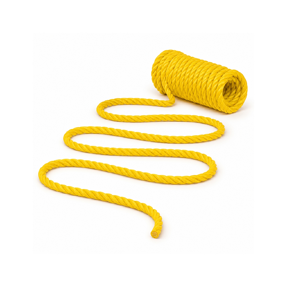 Mecate De Polipropileno 1/2 Pulgadas Amarillo Trenzo - Miniatura 2
