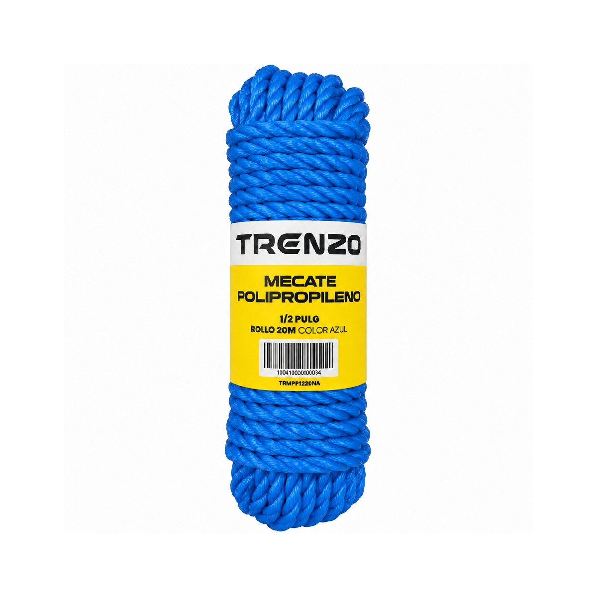 Mecate De Polipropileno 1/2 Pulgadas Azul Trenzo