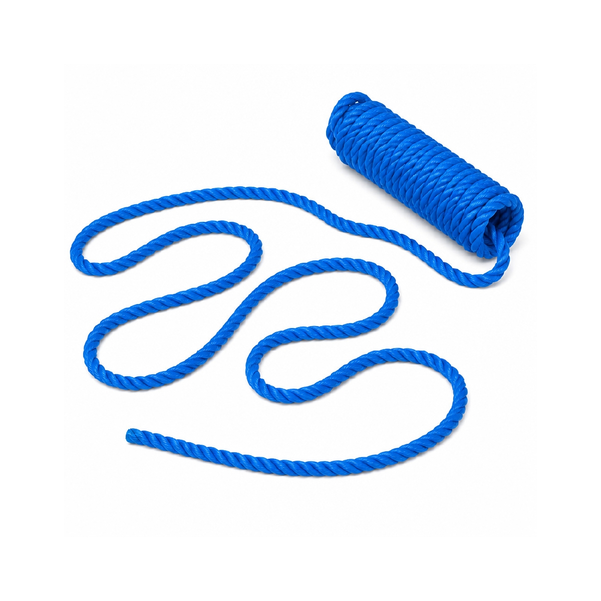 Mecate De Polipropileno 1/2 Pulgadas Azul Trenzo - Miniatura 2