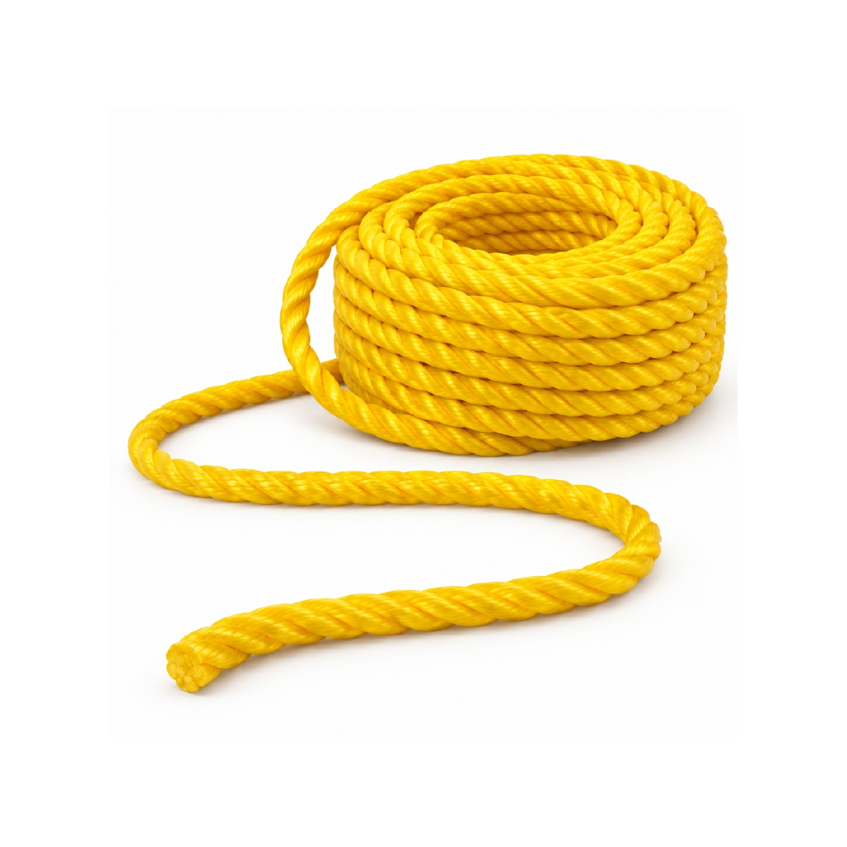 Mecate De Polipropileno De 1/2 Pulgadas Amarillo Trenzo - Miniatura 3