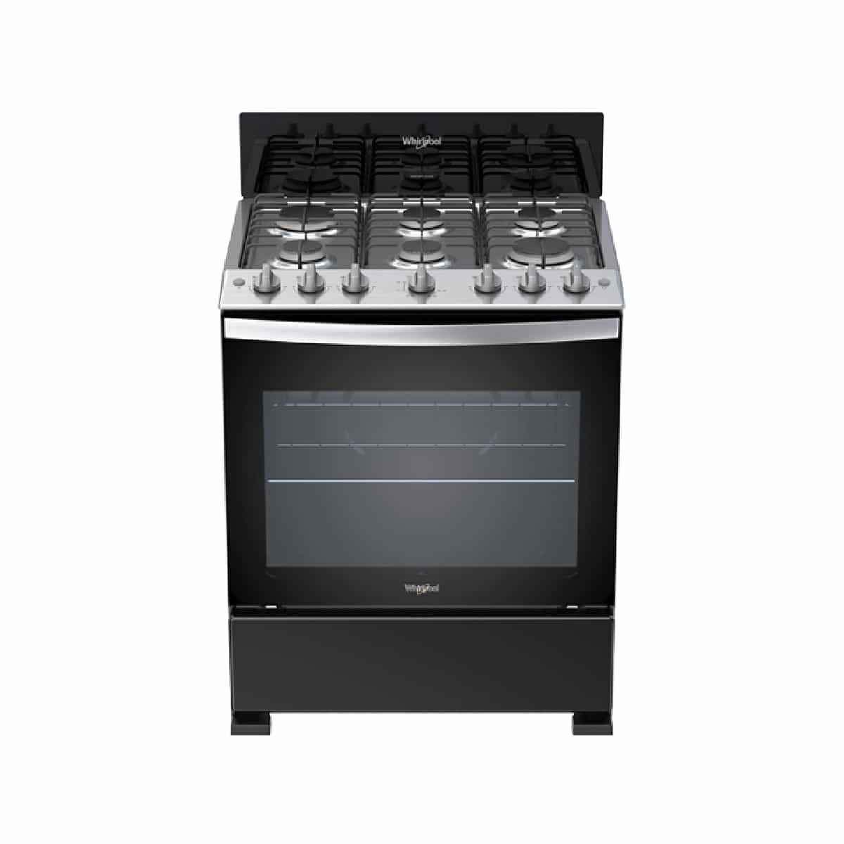 Cocina A Gas De 30 Pulgadas Color Negro Whirlpool