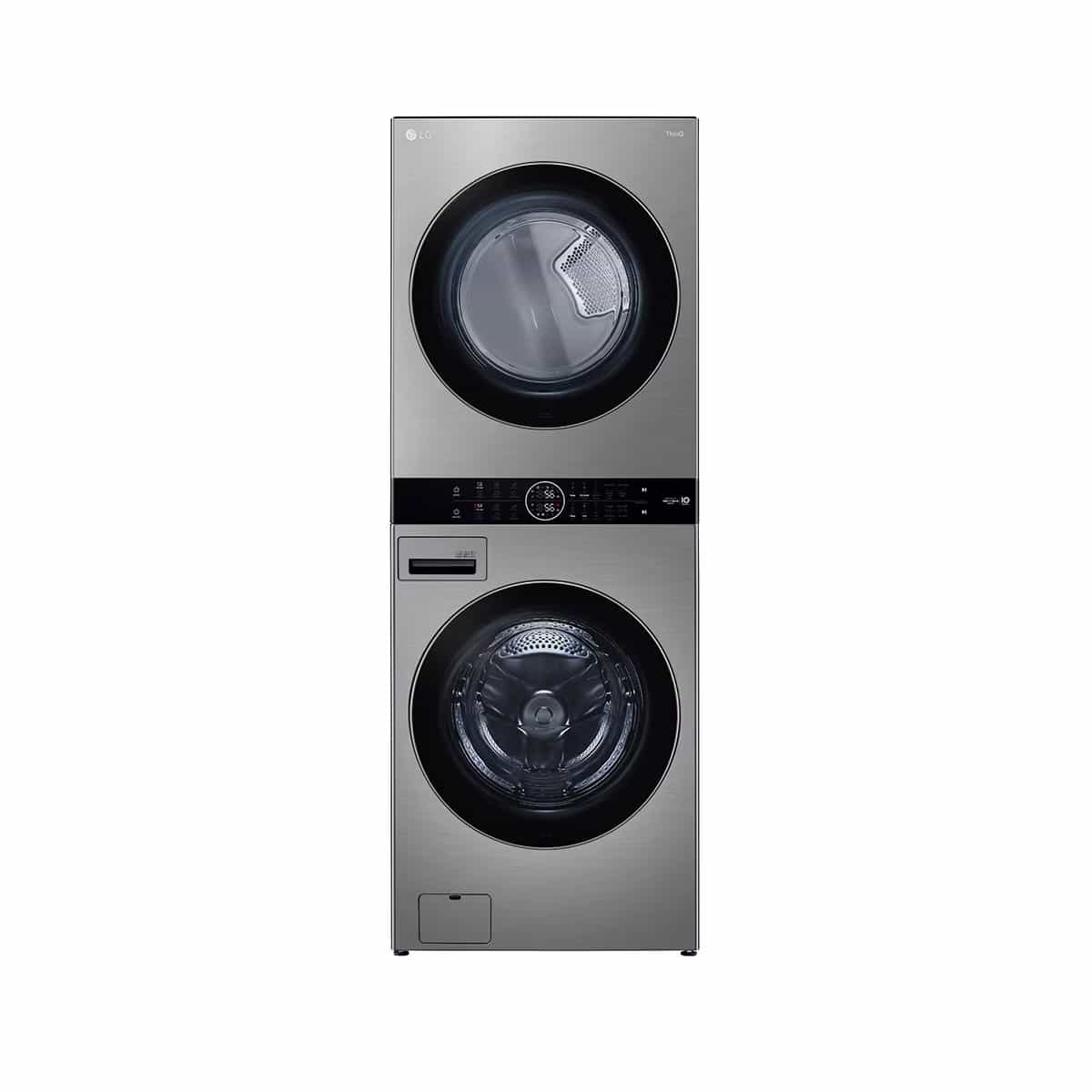 Centro De Lavado Carga Frontal 22 Kg Acero Inoxidable Color Gris LG