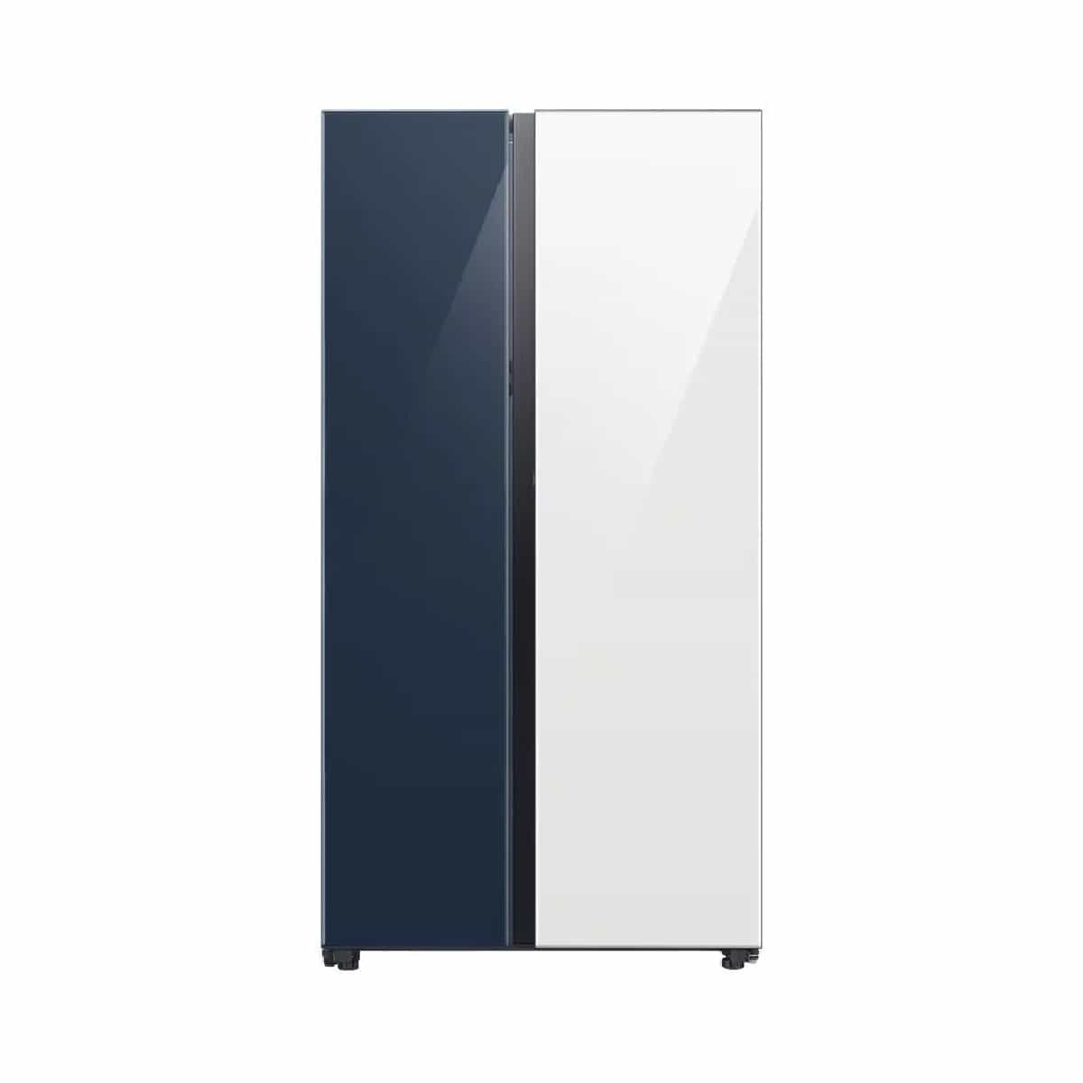 Nevera Side By Side Bespoke 23 Pies color Blanco y Azul Samsung